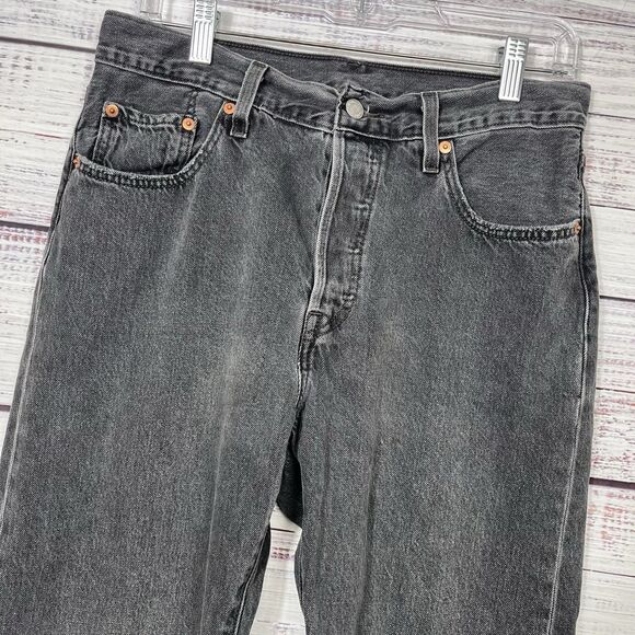 Levi's 501 Original Fit Jeans Women's Size 29x32 (29x31) Button-Fly Raw Hem - Picture 1 of 14
